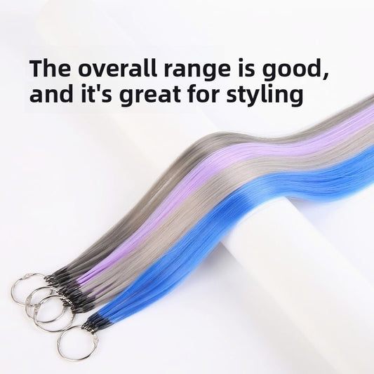 Vibrant rainbow ombre feather hair extensions with no fold head design for seamless styling