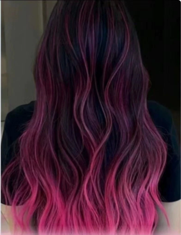 Vibrant Ombre Clip-In Hair Extensions 100% Human Hair Colored Balayage Hairpieces