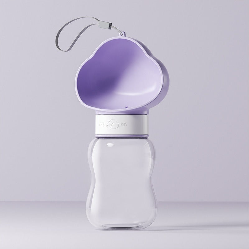 2-in-1 Portable Pet Water Bottle & Food Dispenser with Frog Design  Free Shipping Over $20