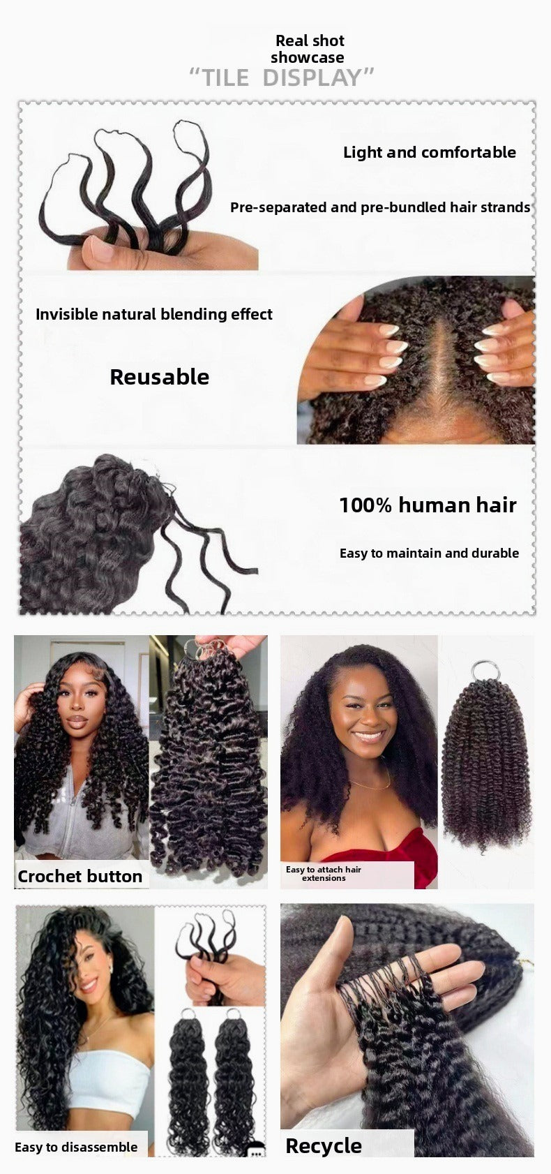Human Hair Extensions | Super Secure & Soft for Long-Lasting Natural Hairstyle