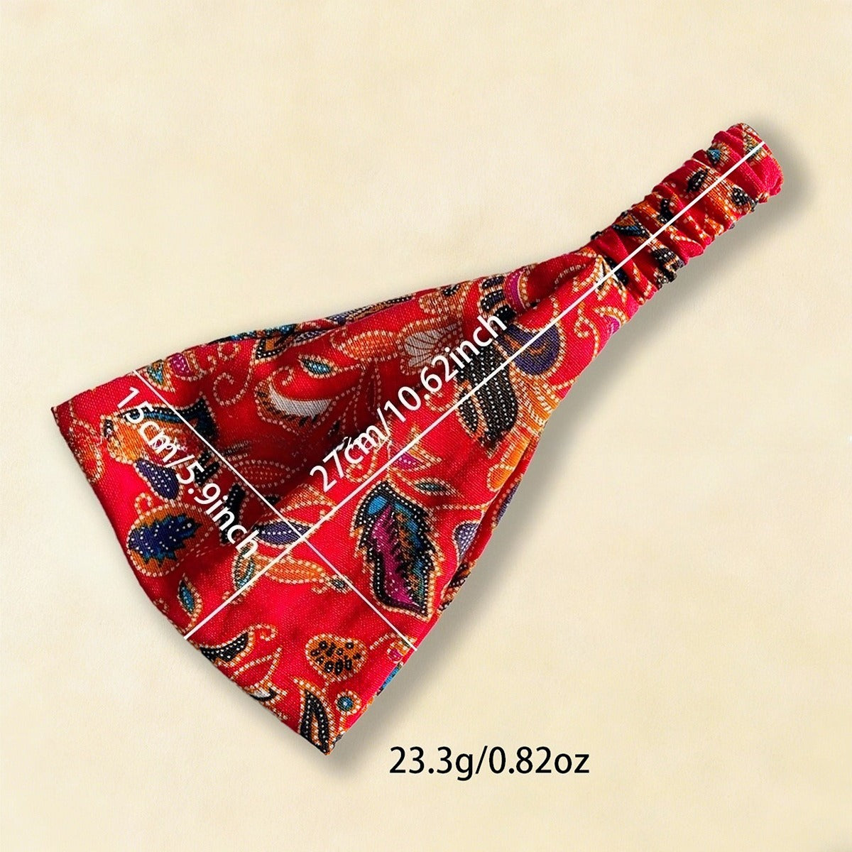 Unisex Paisley Print Head Scarf - Boho Bandana Headband  Free Shipping Over $20