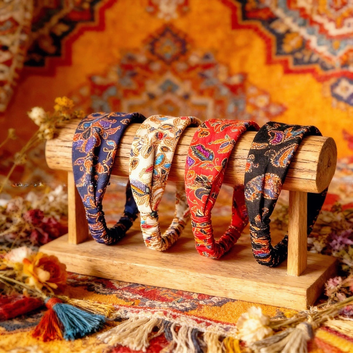 Unisex Paisley Print Head Scarf - Boho Bandana Headband  Free Shipping Over $20