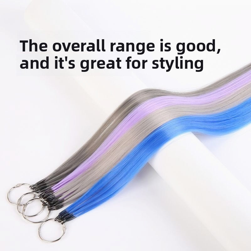 Vibrant rainbow ombre feather hair extensions with no fold head design for seamless styling