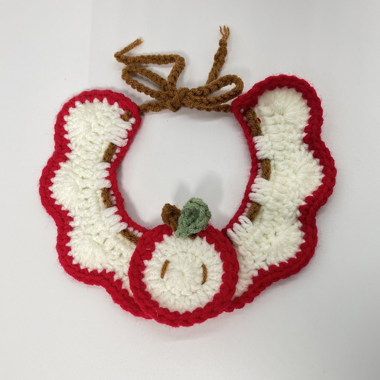  Handmade Crochet Pet Collar with Flower & Bell - Festive Knit Neckwear  Free Shipping Over $20