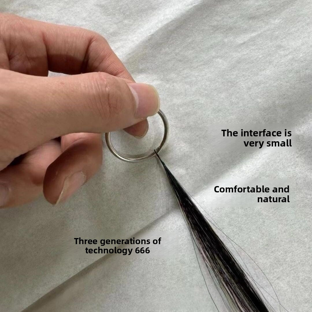 3rd Gen Feather Hair Extensions - Feather tip detail, damage-free attachment