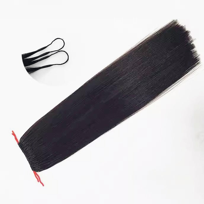 100% real human hair extensions - Jet Black Straight Full Set