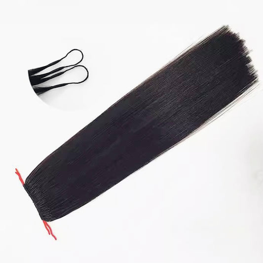 100% real human hair extensions - Jet Black Straight Full Set